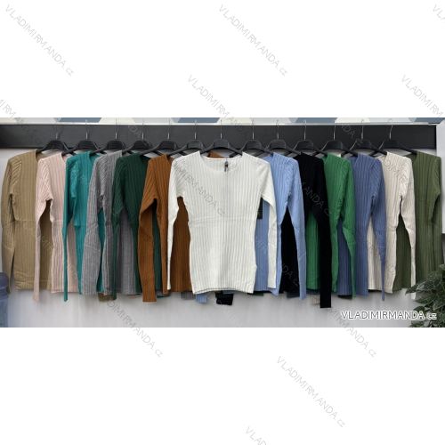 Women's long sleeve blouse (S / M ONE SIZE) ITALIAN FASHION IMWK21011