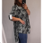 Tunic Long Sleeve Women's Oversized Camouflage (3XL / 4XL ONE SIZE) ITALIAN FASHION IMWQ2191215a