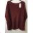 Women's Long Sleeve Sweater (S / M / L one size) ITALIAN FASHION IMWA214327 black XL / 3XL