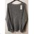 Women's Long Sleeve Sweater (S / M / L one size) ITALIAN FASHION IMWA214327 black XL / 3XL