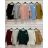 Blouse long sleeve with ruffles women (UNI S / L) ITALIAN FASHION IMWG20113