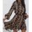 Women's Elegant Long Sleeve Dress (S / M ONE SIZE) ITALIAN FASHION IMWM217234