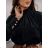 Elegant carmen blouse over the shoulders long sleeve leopard women (S / M ONE SIZE) ITALIAN FASHION IMWA216044