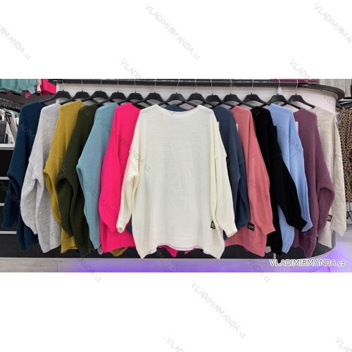 Women's Long Sleeve Sweater (S / M ONE SIZE) ITALIAN FASHION IMWA216590