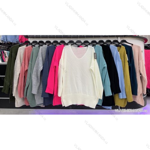 Women's Long Sleeve Sweater (S / M ONE SIZE) ITALIAN FASHION IMWA216590