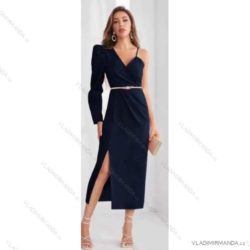 Women's Long Summer Long Sleeve Dress (S / M ONE SIZE) ITALIAN FASHION IMWG216100