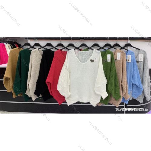 Women's Long Sleeve Sweater (S / M ONE SIZE) ITALIAN FASHION IMWA216590