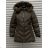 Bunda s kapucí dlouhý rukáv dámská (S-2XL) ITALSKÁ MÓDA HKW21205