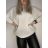 Women's long sleeve sweater (uni s / m) ITALIAN FASHION TM922STAR purple M / L