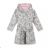 Warm fluffy bathrobe with hood for girls (98-128) KUGO FZ-6717