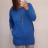 Tunika dlouhý rukáv dámské (2XL/3XL ONE SIZE) ITALSKá MóDA IMC21SIRNA/dr <p>blue</p> 2XL / 3XL ONE SIZE