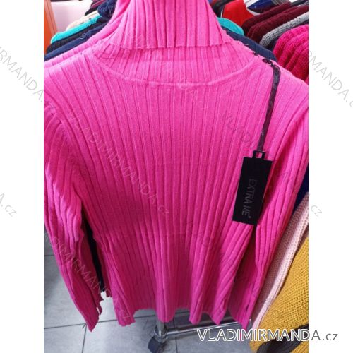 Women's Knitted Long Sleeve Sweater (S / M ONE SIZE) ITALIAN FASHION IM7213402