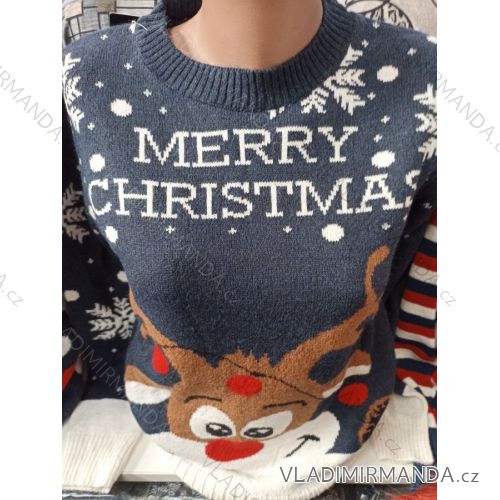 Sweater Christmas Pattern Warm Knit Long Sleeve Ladies (s-xl) TURKISH MODA MA719004