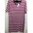 T-Shirt Short Sleeve Men's Cotton Oversized Striped (m-3xl) HAF W-206
