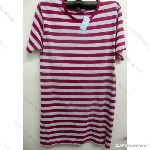 T-Shirt Short Sleeve Men's Cotton Oversized Striped (m-3xl) HAF W-206
