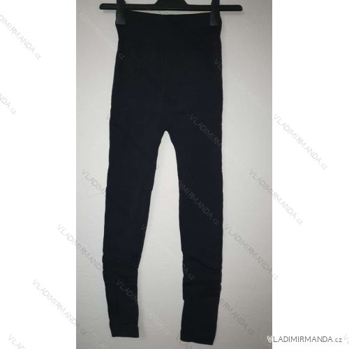 Legíny zateplené kožíškem dámské  (M/L , XL/2XL) ELEVEK 8000G black M / L