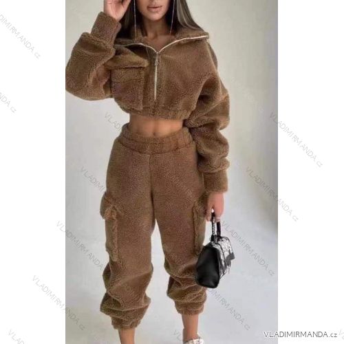 Tričko elegantní dlouhý rukáv dámské (UNI S/M) ITALSKÁ MÓDA IMM20954