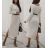 Women's Knitted Long Sleeve Dress (S / M ONE SIZE) ITALIAN FASHION IMWE217258