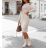Women's Knitted Long Sleeve Dress (S / M ONE SIZE) ITALIAN FASHION IMWE217258