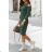 Women's Knitted Long Sleeve Dress (S / M ONE SIZE) ITALIAN FASHION IMWE217258