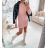 Women's Knitted Long Sleeve Dress (S / M ONE SIZE) ITALIAN FASHION IMWE217258