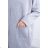 Insulated sweatshirt with a longer back, gray