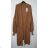 Cardigan knitted long sleeve women (UNI S / M) ITALIAN FASHION IMD20424 Brown