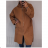 Fleece coat with lining women's extended (s, m, l, xl) ITALIAN FASHION IMC1812182C 2XL/3XL Wine