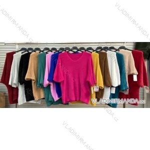 Svetr tenký dlouhý rukáv dámský (S/M ONE SIZE) ITALSKÁ MÓDA IMWA217073