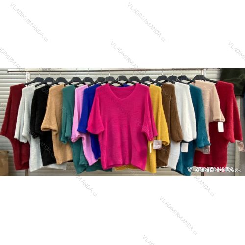 Svetr tenký dlouhý rukáv dámský (S/M ONE SIZE) ITALSKÁ MÓDA IMWA217073