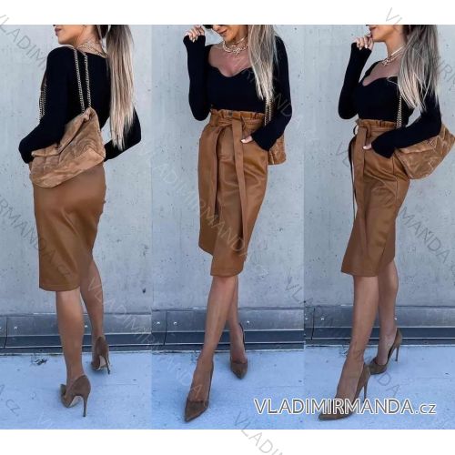 Women's leatherette skirt (S / M ONE SIZE) ITALIAN FASHION IMWA217426