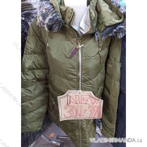Kabát zimní dámský nadrozměr (4XL-8XL) ITALSKÁ MÓDA MA721ROSE-802