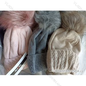 Winter hat with pompon women (ONE SIZE) WROBI PVB21104142