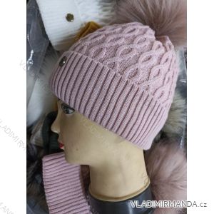 Winter hat with pompon women (ONE SIZE) WROBI PVB21104142