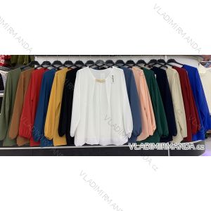 Tunic / blouse with handbag long sleeve women (L / XL ONE SIZE) ITALIAN FASHION IMWD217083