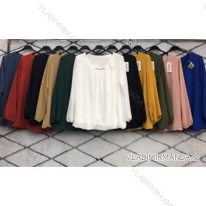 Tunic / blouse with handbag long sleeve women (L / XL ONE SIZE) ITALIAN FASHION IMWD217083