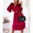Women's Long Sleeve Dress (S / M ONE SIZE) ITALIAN FASHION imwa216700