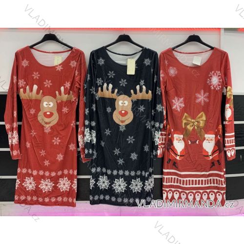 Women's Long Sleeve Dress (S / M ONE SIZE) ITALIAN FASHION imwa216700