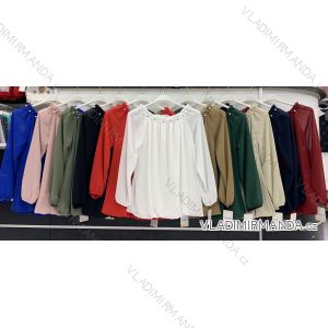 Tunic / blouse with handbag long sleeve women (L / XL ONE SIZE) ITALIAN FASHION IMWD217083