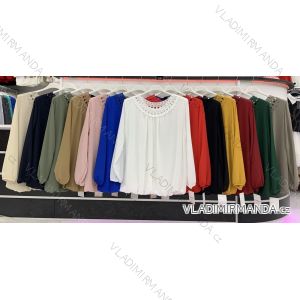 Tunic / blouse with handbag long sleeve women (L / XL ONE SIZE) ITALIAN FASHION IMWD217083