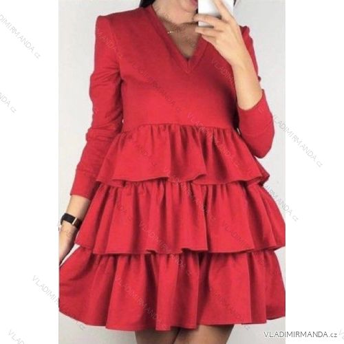 Women's Elegant Short Long Sleeve Dress (S / M ONE SIZE) ITALIAN FASHION IMWC217235