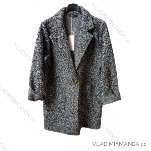 Kabát flaušový dámský (S/M ONE SIZE) ITALSKá MóDA IM321555