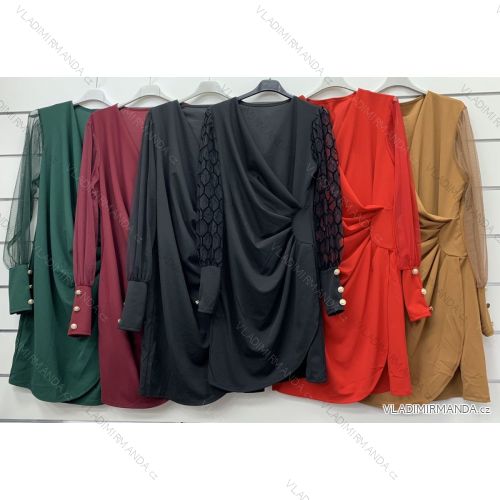 Dress with 3/4-sleeve ladies pocket (uni sl) ITALIAN Fashion IM3181746