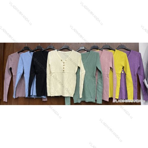 Women's long sleeve blouse (S / M ONE SIZE) ITALIAN FASHION IMWK21011