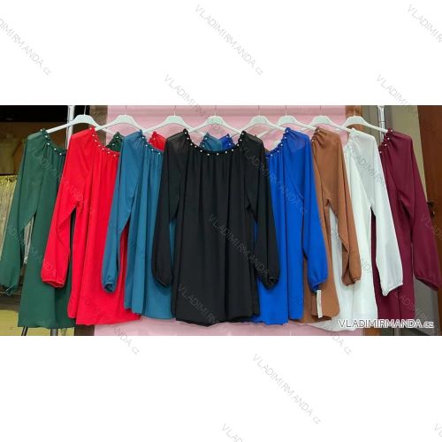 Tunic / blouse long sleeve women's oversized (3XL / 4XL ONE SIZE) ITALIAN FASHION IMWQ2191650