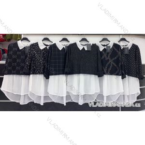 Women's Long Sleeve Sweater Sweater (S / M ONE SIZE) ITALIAN FASHION IMWD217188