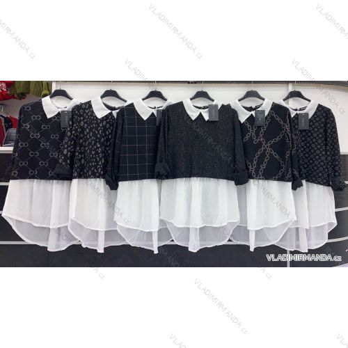 Women's Long Sleeve Sweater Sweater (S / M ONE SIZE) ITALIAN FASHION IMWD217188