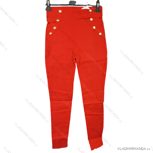 Kalhoty elegantní dlouhé zateplené koženkové dámské (S-XL) TURECKÁ MÓDA TMWL2118333