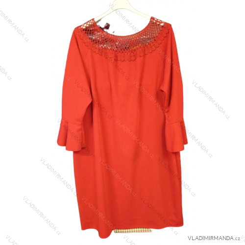Dress with 3/4-sleeve ladies pocket (uni sl) ITALIAN Fashion IM3181746 red
