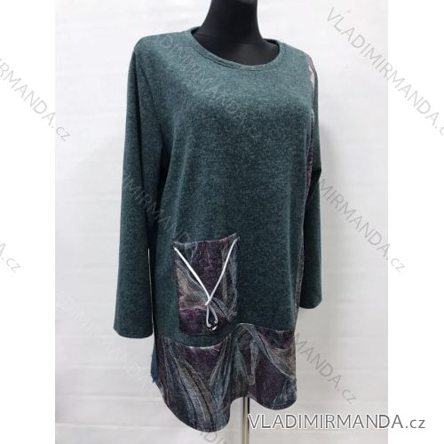 Kabát flaušový beránek s kapucí na zip dámský (L/XL ONE SIZE) ITALSKá MóDA IM321569
